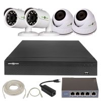 Комплект видеонаблюдения Green Vision GV-IP-K-L27/04 1080P